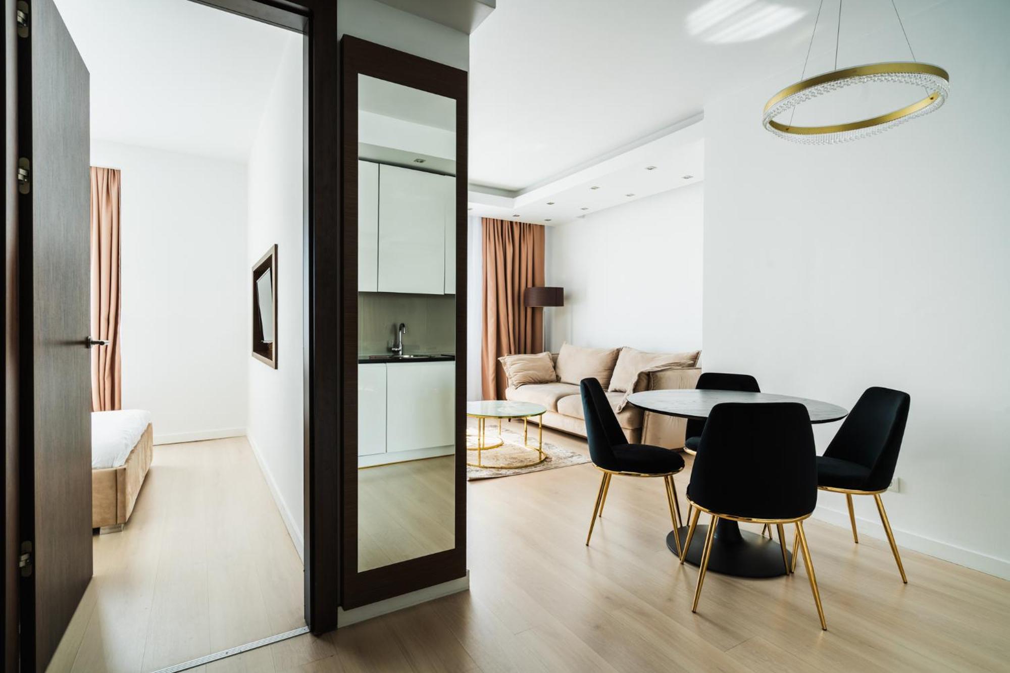 ワルシャワPlatinum Towers J&Kアパートメント 部屋 写真